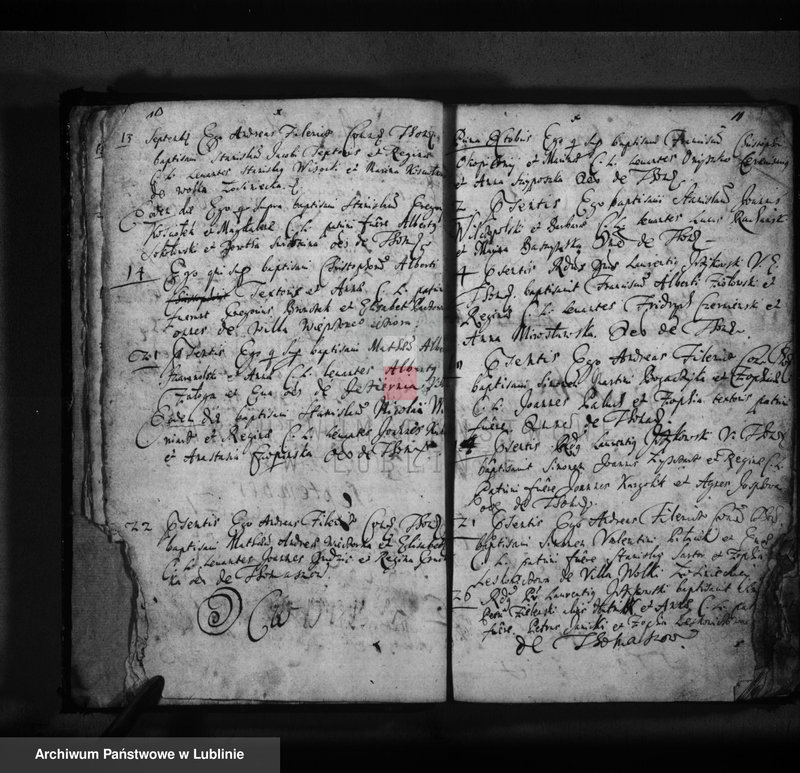 Obraz 8 z jednostki "Liber baptisatorum"