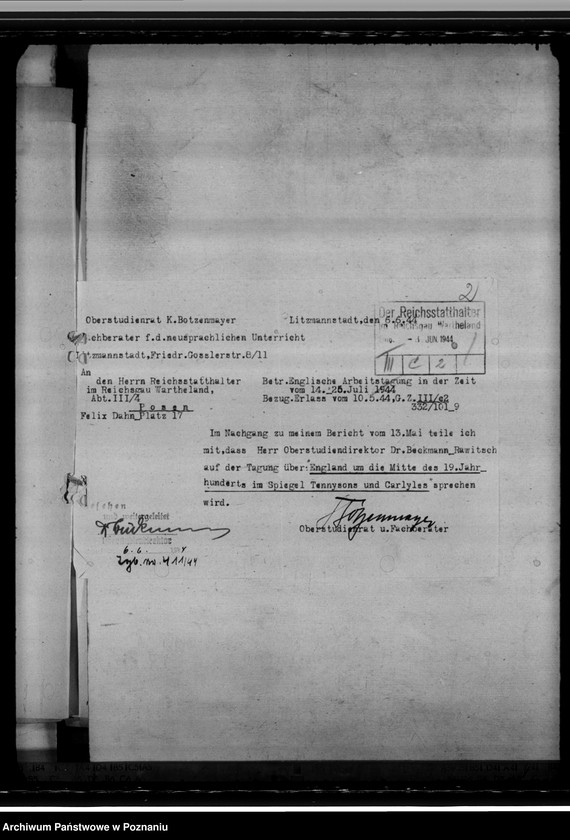 Obraz 6 z jednostki "Anglistentagung. Universitätswoche. Arbeitsgemeinschaften für Latin"