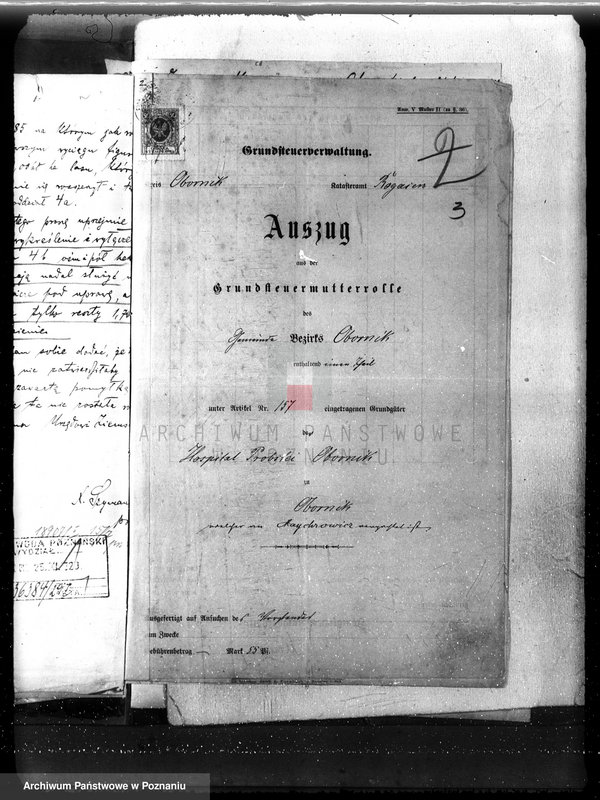 Obraz 7 z jednostki "Probostwo Oborniki /Nadzór nad gospodarką leśną/"