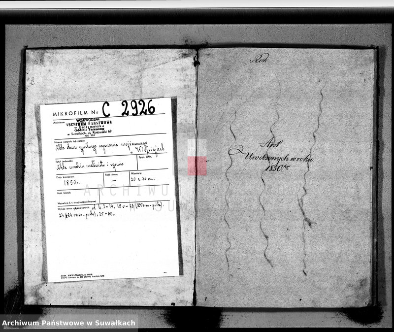 image.from.unit.number "Duplikat Akt Urodzonych, zmarłych i Zaślubionych Wyznania Mojżeszowego Okręgu Weysieie w roku 1850"