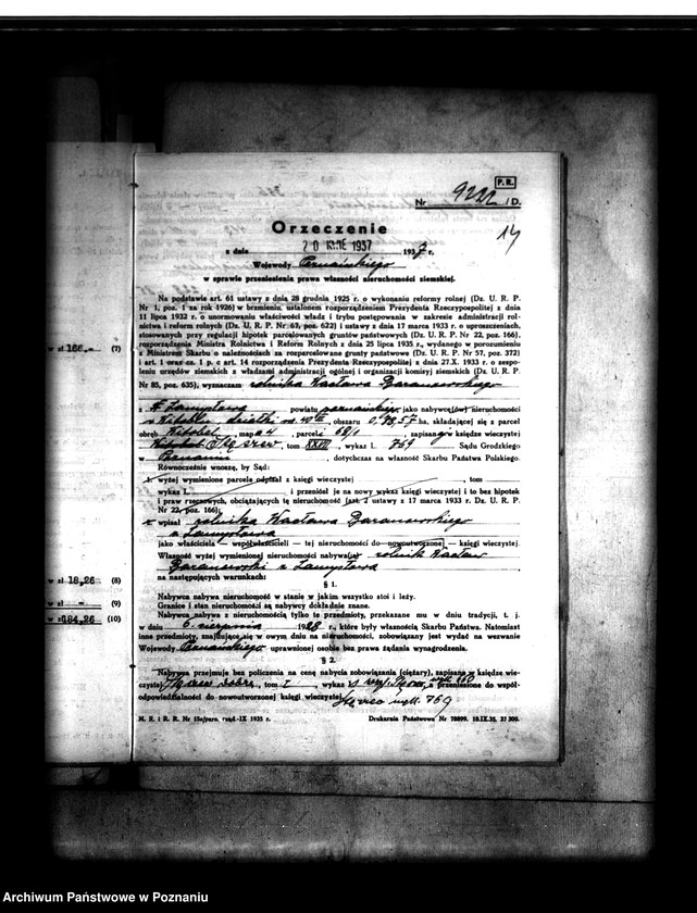 Obraz 18 z jednostki "Majątek Witobel 40 III powiatu poznańskiego Wacław Baranowski"