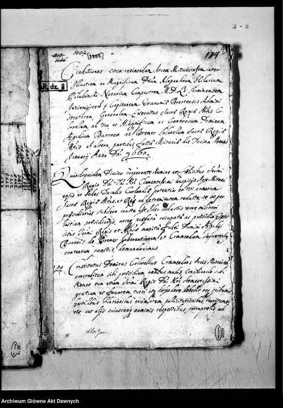 image.from.unit.number "Umowa zawarta przez Aleksandra Hilarego Połubińskiego, pisarza polnego litewskiego, z Egidiuszem baronem de Bremer [de Britmar], pułkownikiem JKM, dotycząca obsadzenia zamku w Mitawie."