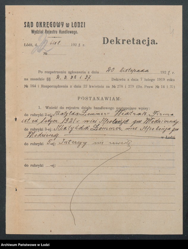 Obraz 6 z jednostki "Matylda Zomra- wiatrak"