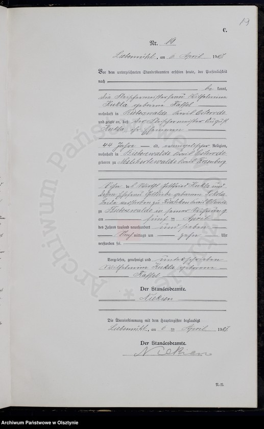 image.from.unit.number "Sterbe-Neben-Register Nr 1 - 63"