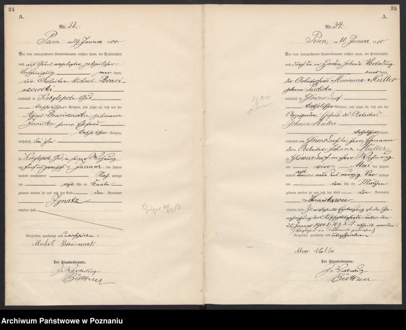 Obraz 20 z jednostki "Księga miejscowa urodzeń"