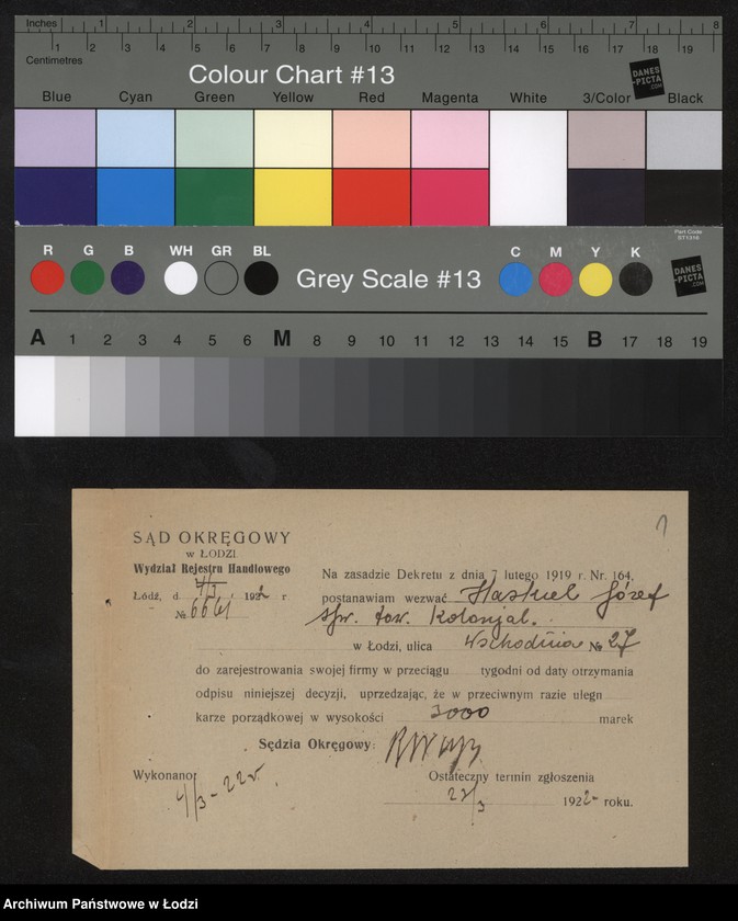 image.from.unit.number "Szwalb i Chaskiel- sprzedaż towarów kolonialnych"