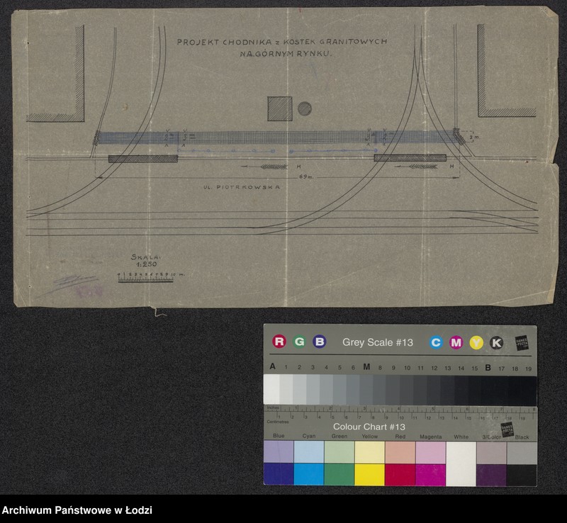 Obraz 1 z jednostki "Projekt chodnika z kostek granitowych na Górnym Rynku w Łodzi"