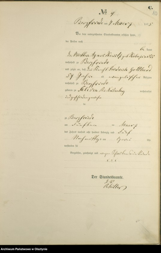 image.from.unit.number "Haupt-Sterbe-Register Nr 1 - 41"