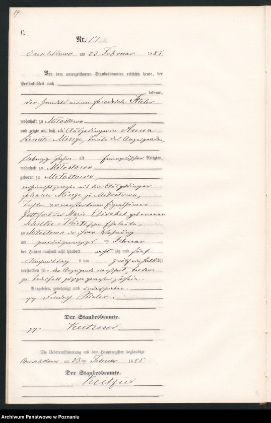 Obraz 17 z jednostki "Księga zgonów"