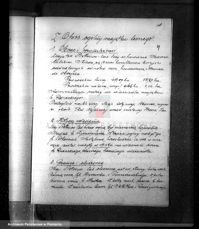 Obraz 8 z jednostki "Plan urządzenia gospodarstwa leśnego dla lasu majętności Piotrowo powiat szamotulski 1934-1944"