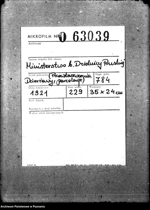 Obraz 2 z jednostki "[Przewłaszczenia, dzierżawy, parcelacje]"