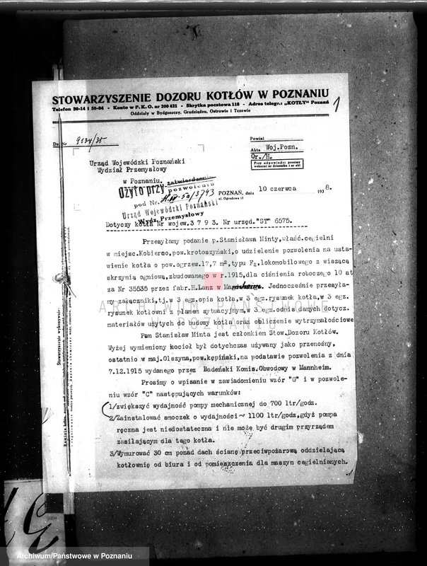 Obraz 5 z jednostki "/Cegielnia w Kobiernie, pow. krotoszyński, własność St. Minta nr 6579/"