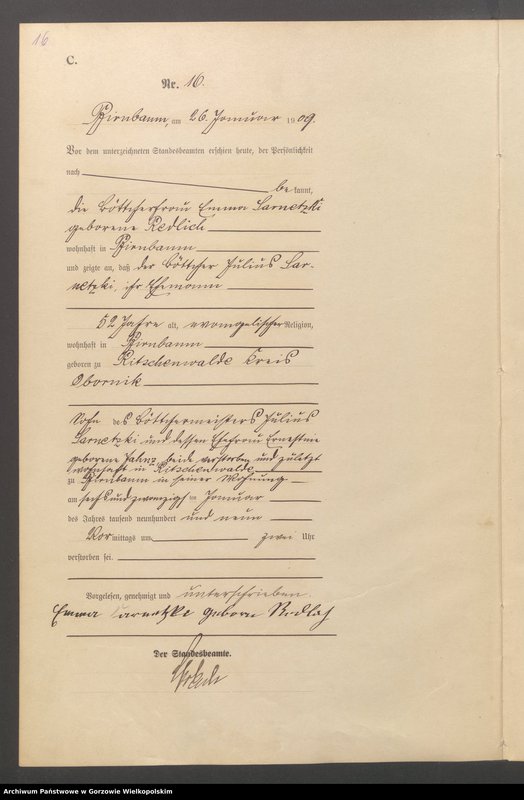Obraz 18 z jednostki "Sterbe - Haupt - Register"