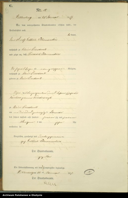 image.from.unit.number "Sterbe-Neben-Register Nr 1 - 156"