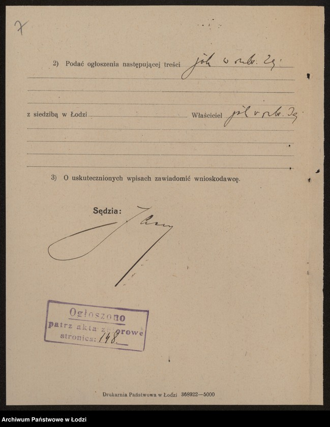 Obraz 9 z jednostki "Szmul Preiss – sprzedaż półbawełnianych towarów"