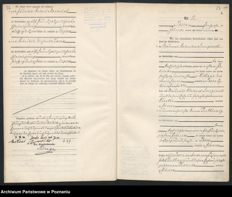 Obraz 14 z jednostki "Księga małżeństw"