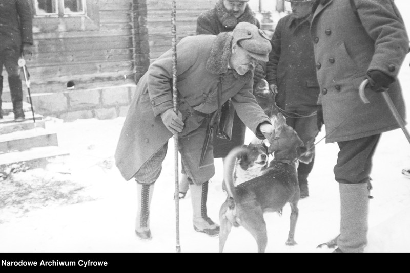 image.from.unit.number "Polowanie na niedźwiedzie w nadleśnictwie Sołotwina, w lasach należących do hrabiego Adama Zdzisława Zamoyskiego"