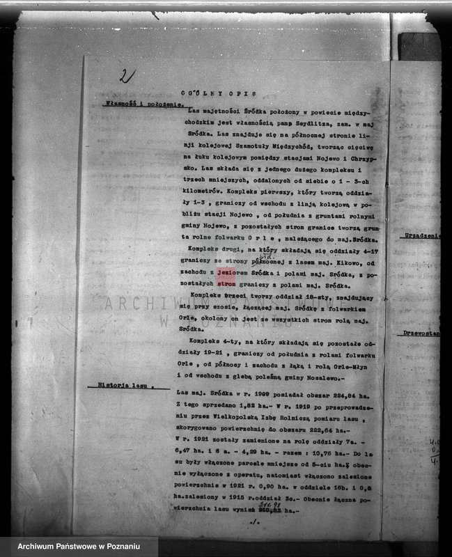 Obraz 6 z jednostki "Plan urządzenia gospodarstwa leśnego dla lasu majętności Śródka w powiecie międzychodzkim 1930-1940"
