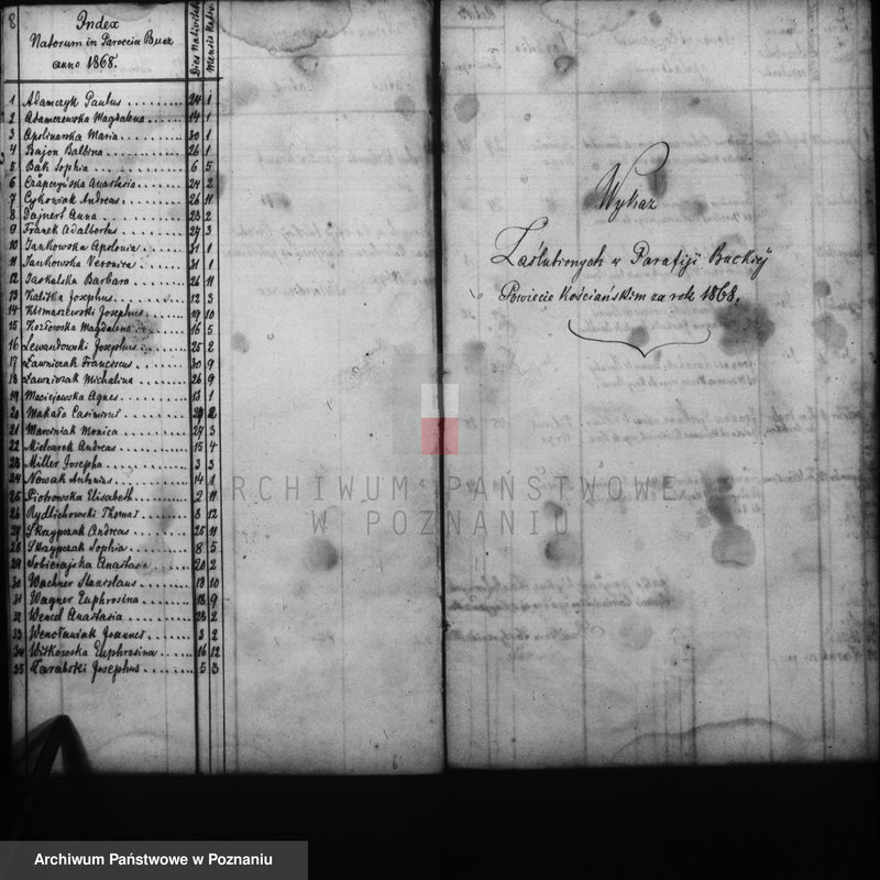Obraz 7 z jednostki "Duplicati baptisatorum, copulatorum, mortuorum"
