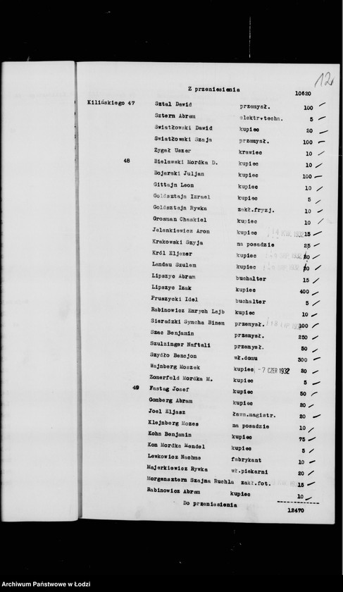 Obraz 15 z jednostki "Rejestr poborczy"