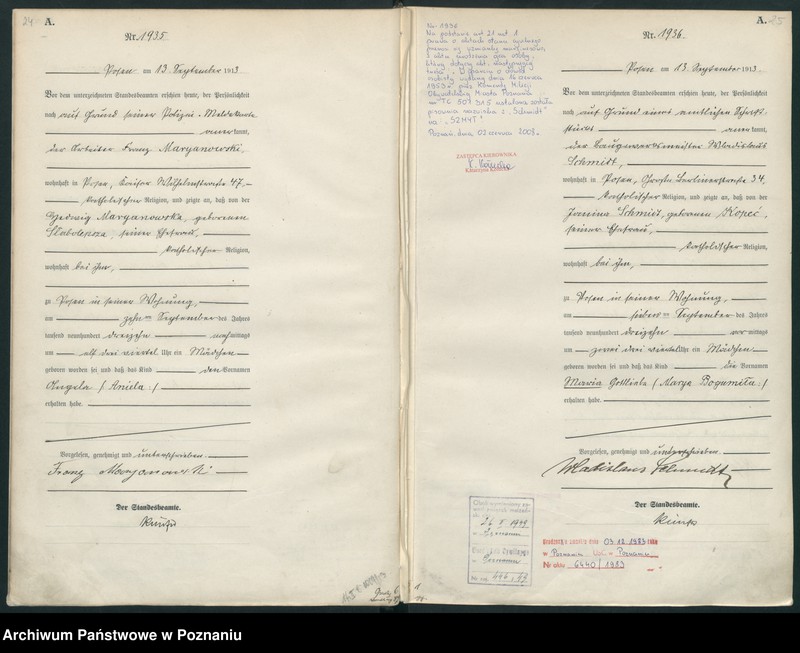 Obraz 15 z jednostki "Księga miejscowa urodzeń tom V [Rejestr główny urodzeń]"