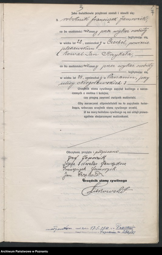 Obraz 9 z jednostki "Księga miejscowa małżeństw tom I [Rejestr główny małżeństw]"
