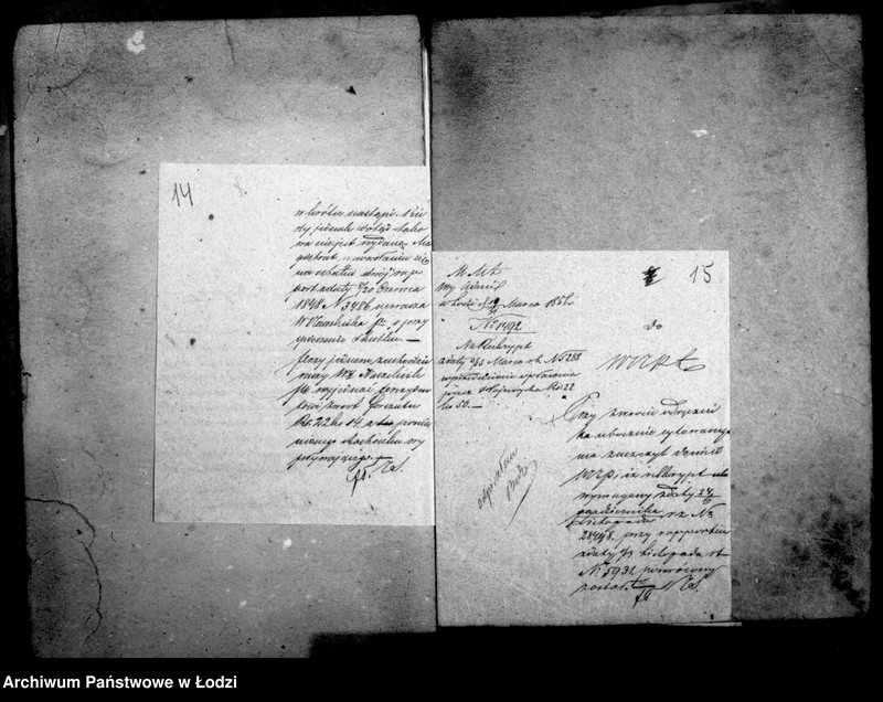 Obraz 14 z jednostki "Akta tyczące się zakładu po Wendischu"