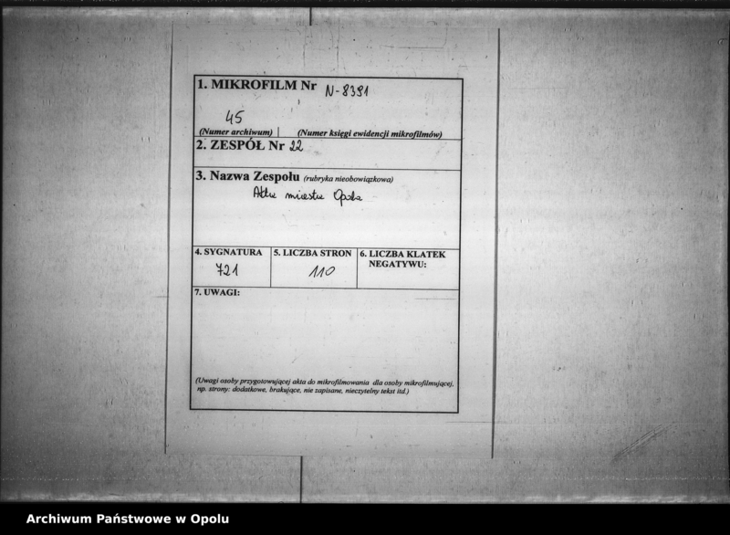 Obraz 2 z jednostki "Kunststeinstufen Erweiterungsbau des Rathauses B[an]d VIII"