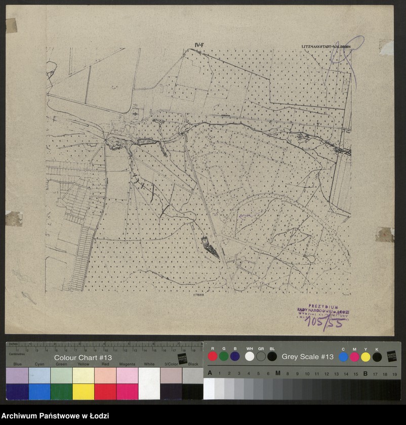 Obraz 1 z jednostki "Zmniejszenia fotograficzne planu miasta Łodzi i okolic 1:5000. Sekcja IV F"