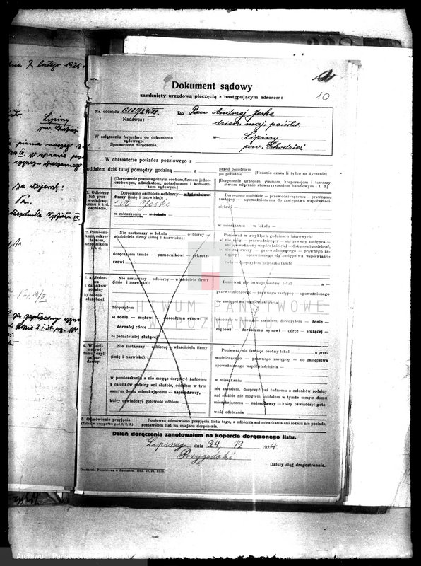 Obraz 14 z jednostki "Czynsz dzierżawny majątku państwowego Lipiny"