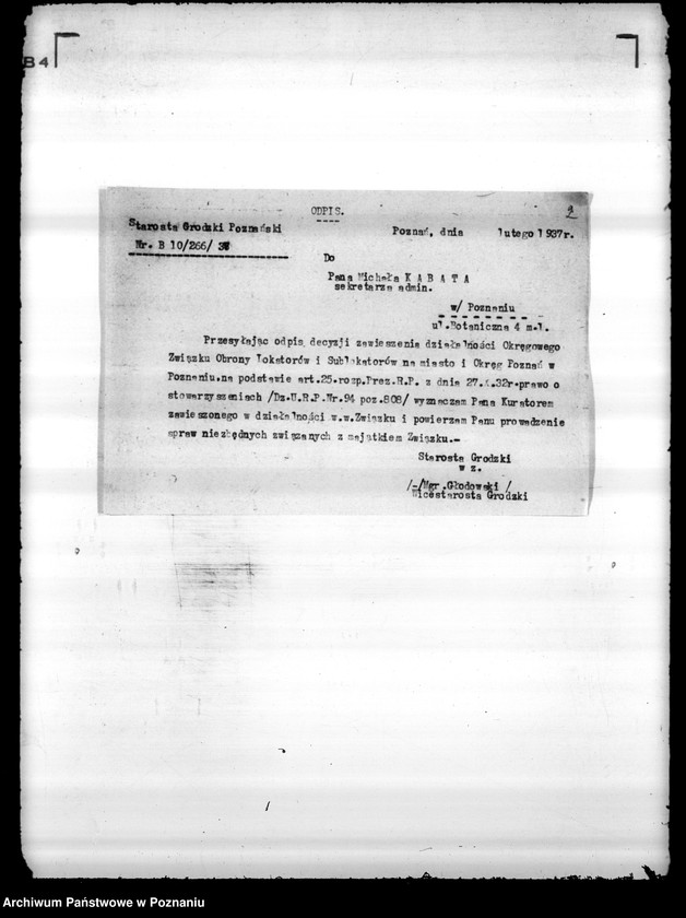 Obraz 6 z jednostki "/Polski Związek Lokatorów i Sublokatorów w Poznaniu/"