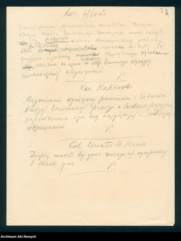 image.from.unit.number "Różne osoby - telegramy z życzeniami świątecznymi, imieninowymi, podziękowaniami; spis nazwisk adresatów"