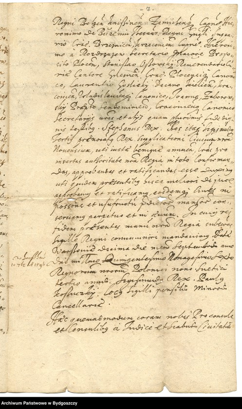 image.from.unit.number "[Przywilej Zygmunta III dla miasta Nowego z roku 1596. Transumpt dokumentu Stefana Batorego z roku 1576 - uwierzytelniony odpis z roku 1626]"