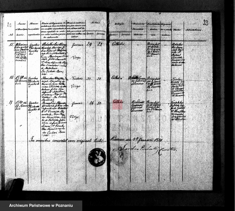 Obraz 13 z jednostki "Liber baptisatorum, copulatorum, mortuorum"