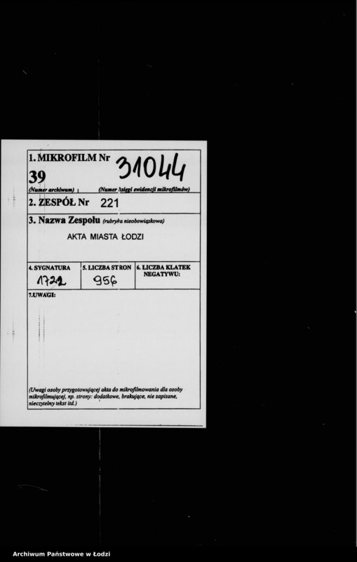 Obraz 2 z jednostki "Akta tyczące się komissoriów"