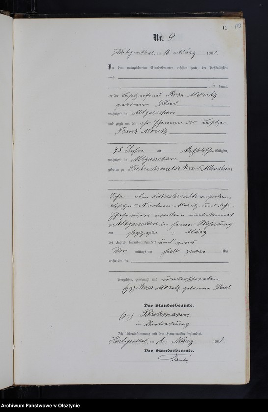 image.from.unit.number "Sterbe-Neben-Register Nr 1 - 31"