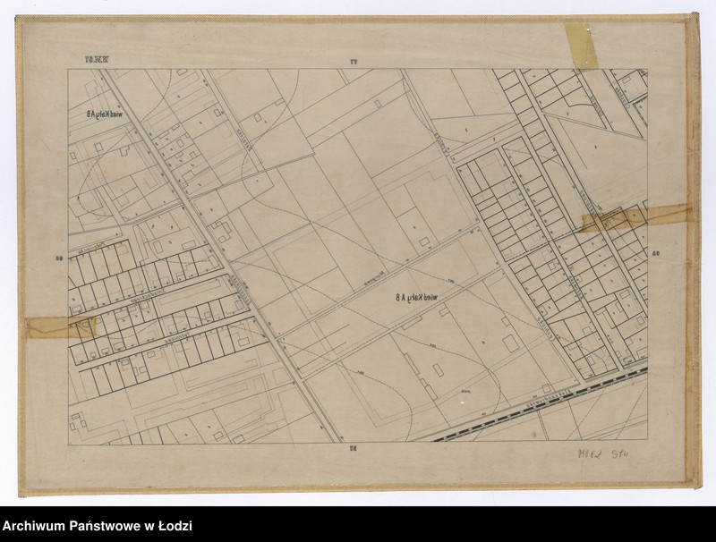 Obraz 2 z jednostki "Mapa sytuacyjno-wysokościowa Łodzi sekcja NW67 - ul.: Chochoła, Uprawna, Hektarowa, Kałowska, Lechicka, Morgowa, Aleksandrowska, Szczecińska, Połaniecka, Śniadeckiego, Tytoniowa"