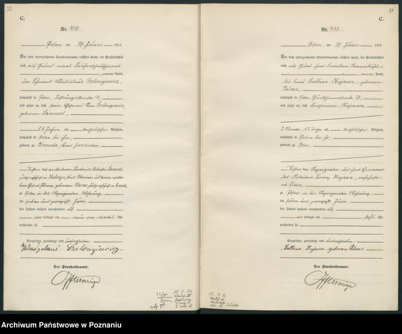 Obraz 19 z jednostki "Księga miejscowa zgonów tom II [Rejestr główny zgonów]"