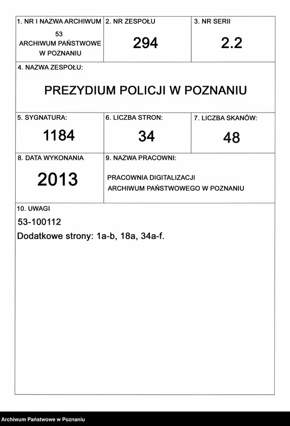 Obraz 1 z jednostki "A. betr. die polnischen Emigranten Alexander von Wężyk und Anton Prawdzic de Bielski"