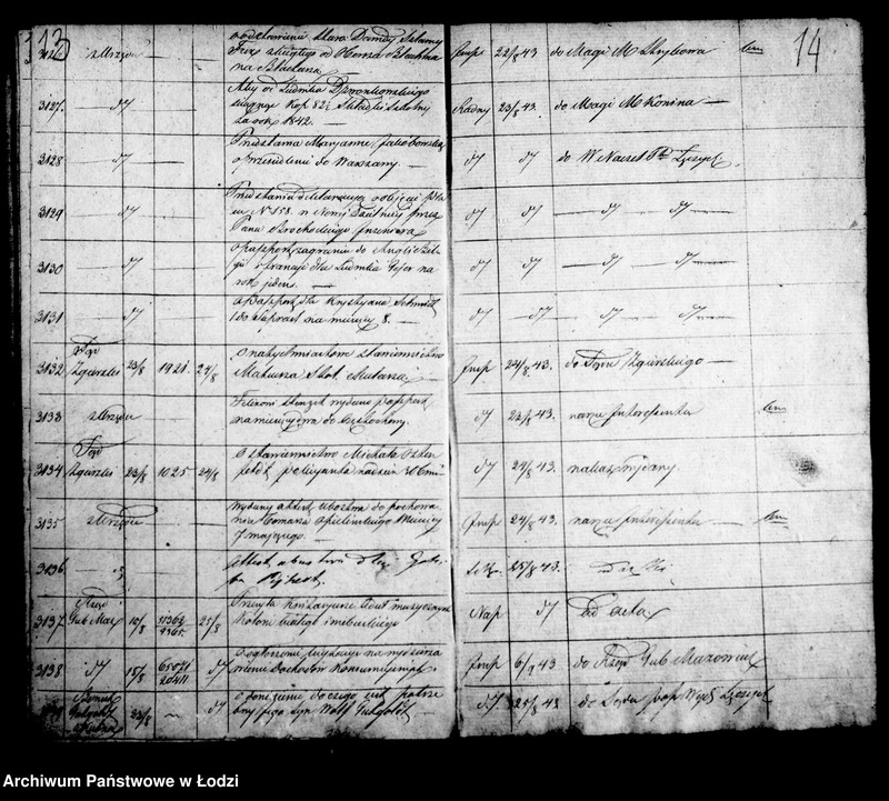 Obraz 11 z jednostki "Dziennik korespondencyjny magistratu miasta Łodzi z roku 1843-1844"