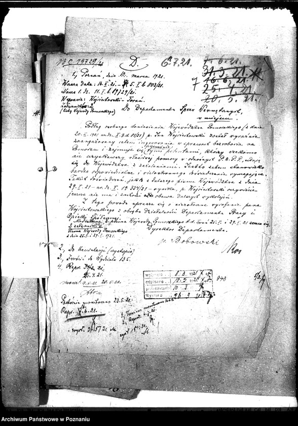 Obraz 11 z jednostki "Korespondencja w sprawach pośrednictwa pracy z wojew. pomorskim"