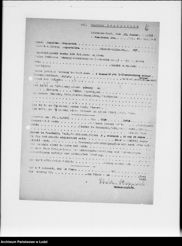 Obraz 20 z jednostki "[Ankiety personalne urzędników i robotników]"