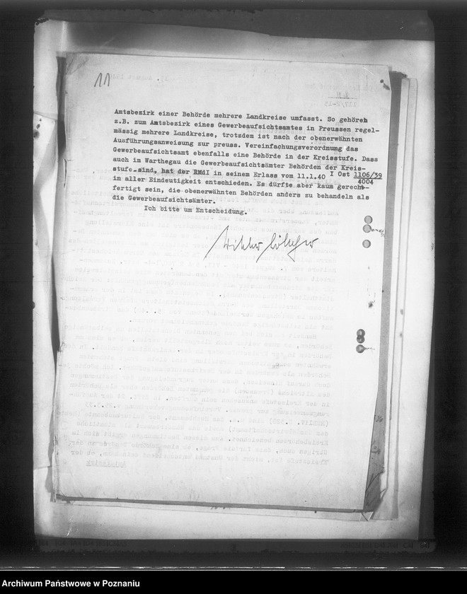 Obraz 15 z jednostki "Korespondencja w sprawie stanowiska urzędów budowlanych, rolnych, wodnych itp."