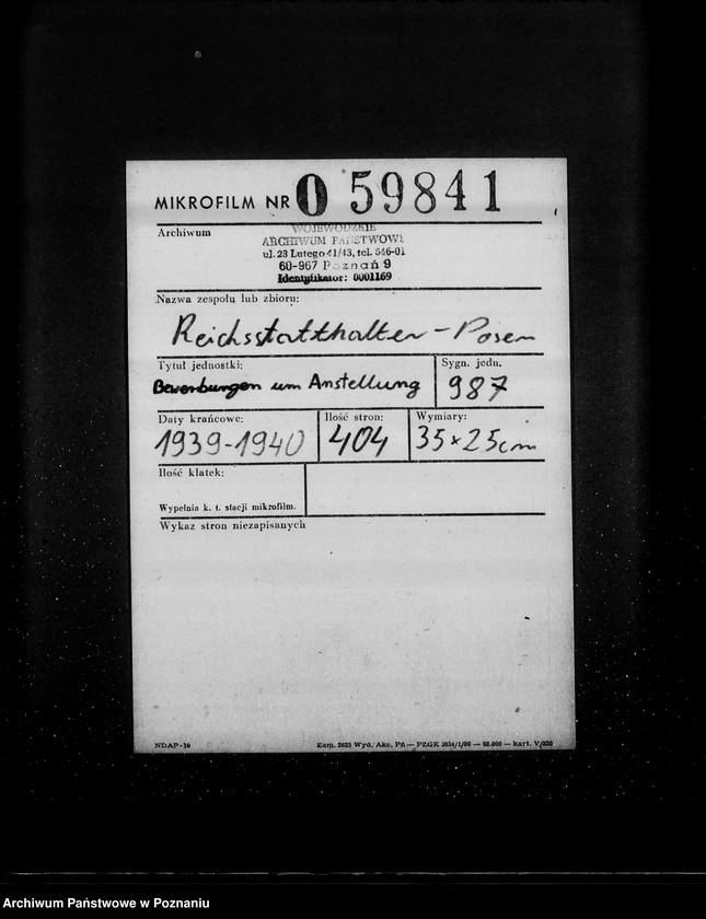 Obraz 2 z jednostki "Bewerbungen um Anstellung"