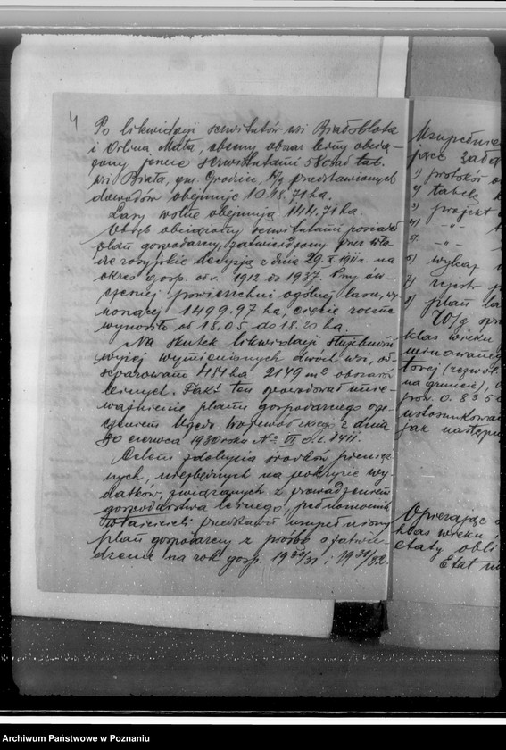 Obraz 8 z jednostki "Sprawa zatwierdzenia uzupełnienia planu gospodarstwa leśnego dla obciążonych służebnościami lasów majątku Biała-Królikowska powiatu konińskiego"