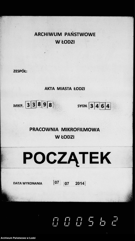 Obraz 1 z jednostki "Ob otdače v podrjad očistki i dezinfekcji otchožich mest v 2ch gorodskich sadach na 1907-9 gody"