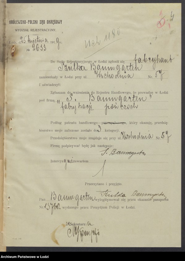 Obraz 6 z jednostki "Szulka Baumgarten- fabrykacja pończoch"