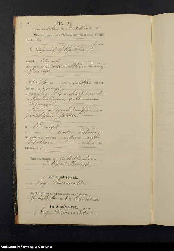 image.from.unit.number "Sterbe-Neben-Register Nr 1 - 85"