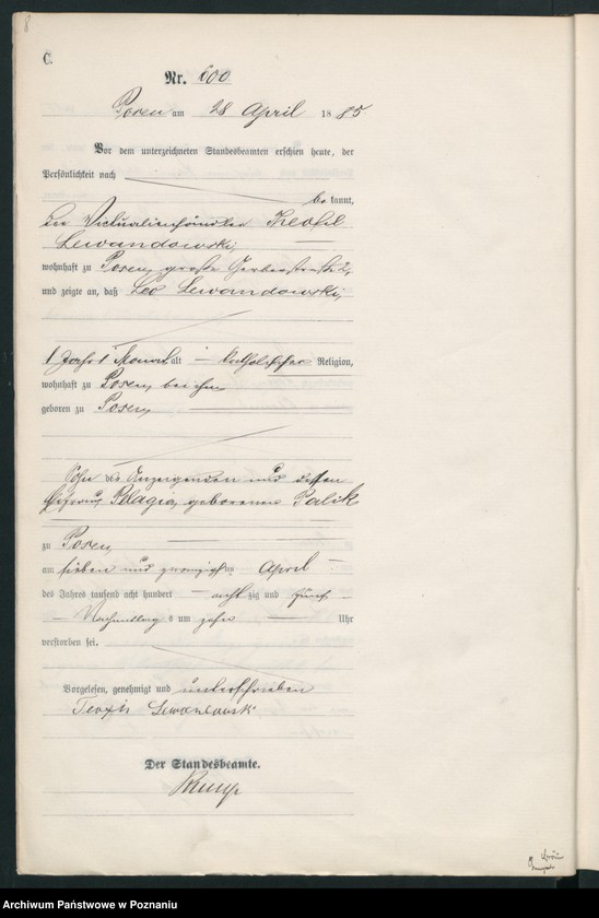 Obraz 11 z jednostki "Księga zgonów t. II"