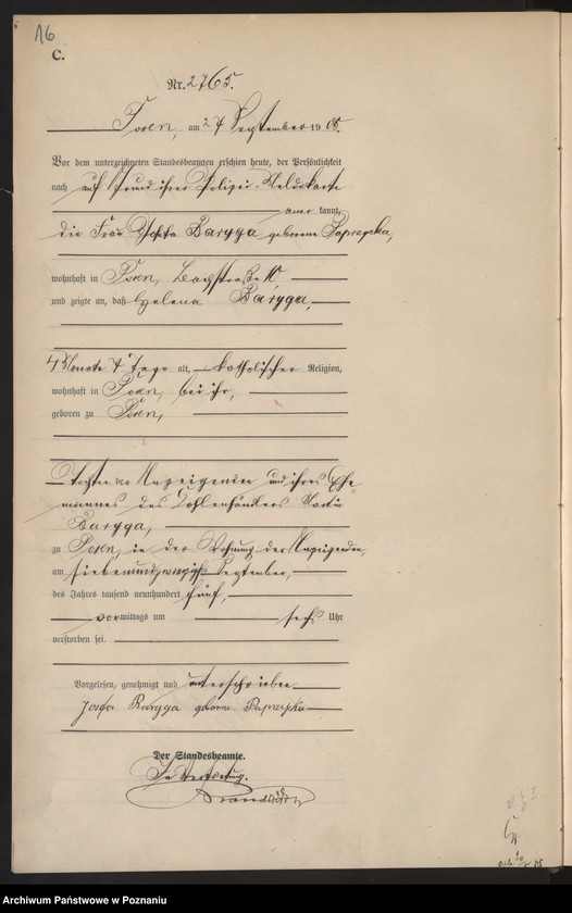 Obraz 18 z jednostki "Księga miejscowa zgonów tom VI"